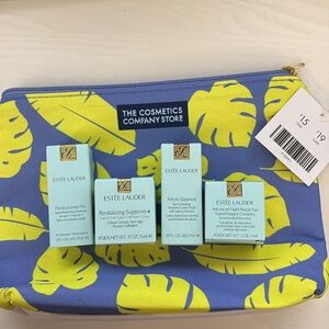 NIB- 5 pcs- Estée Lauder Travel Skin Care Bundle W/ Bag